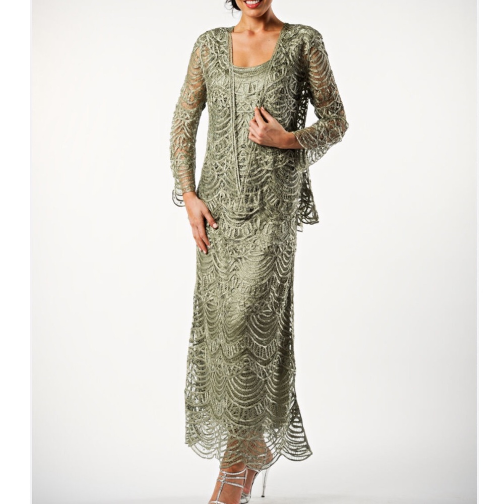 Soulmates Three Piece Silk Evening Gown C1060